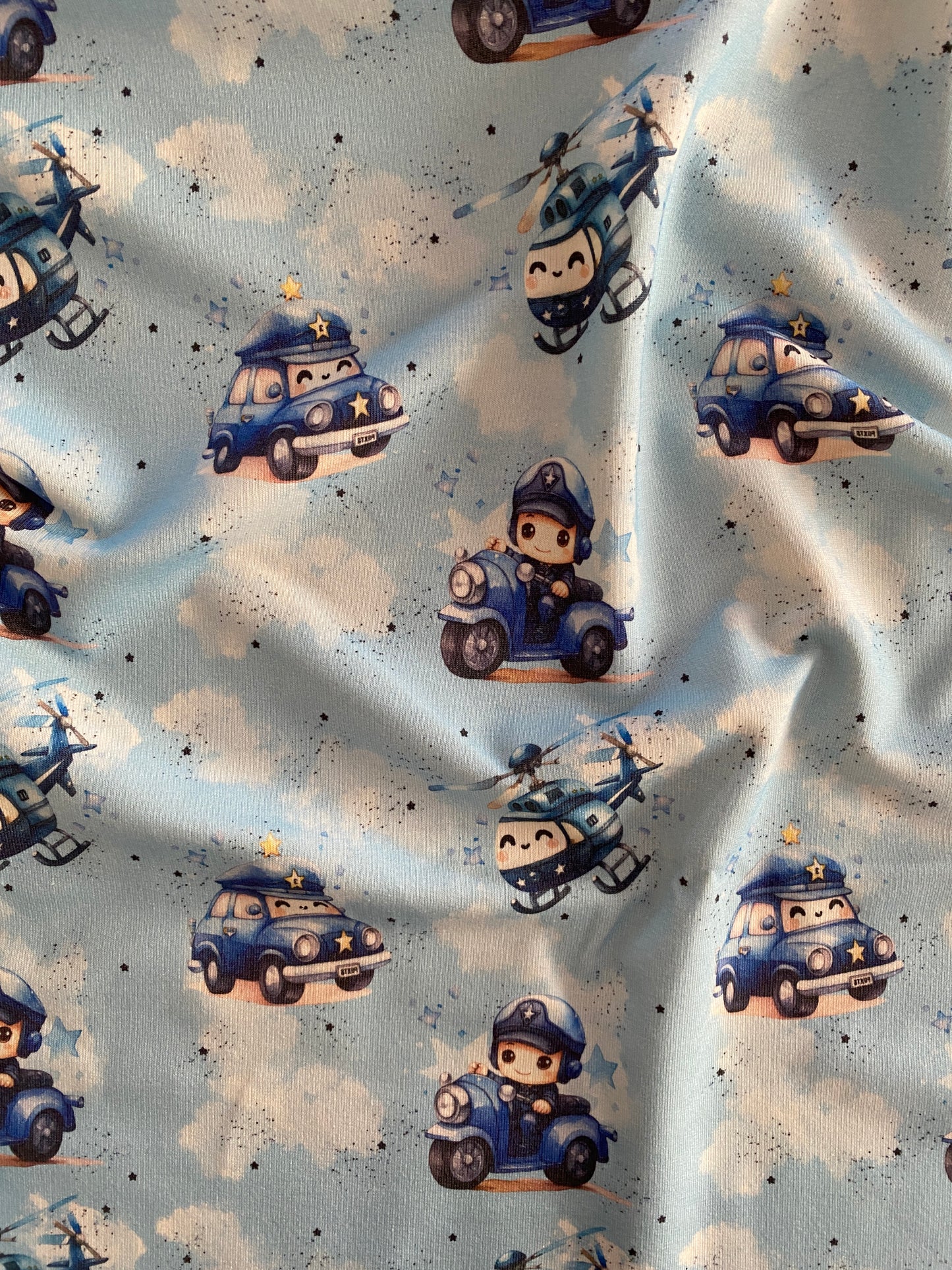 Police Patrol Baby Ribjersey 44cm Stofflänge