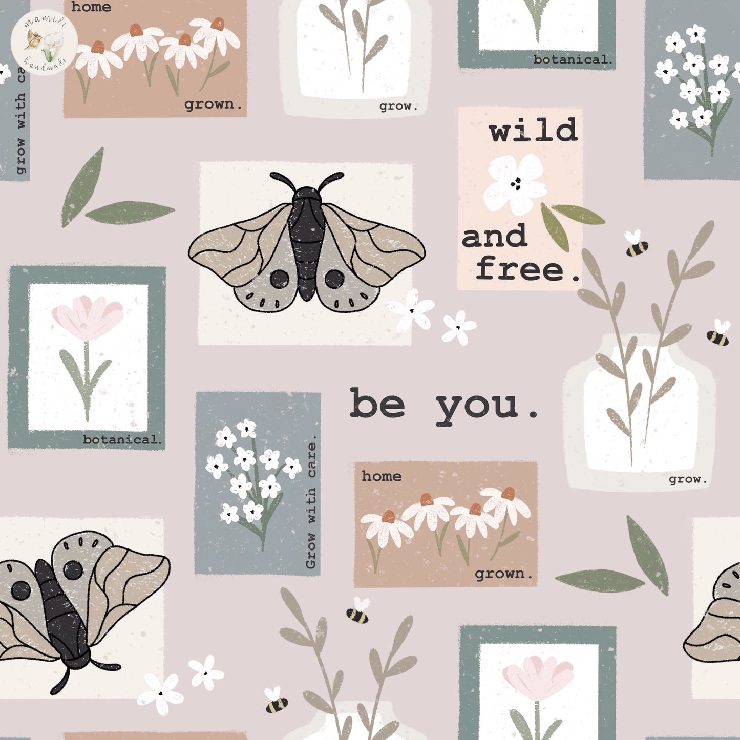 Butterfly and Flowers