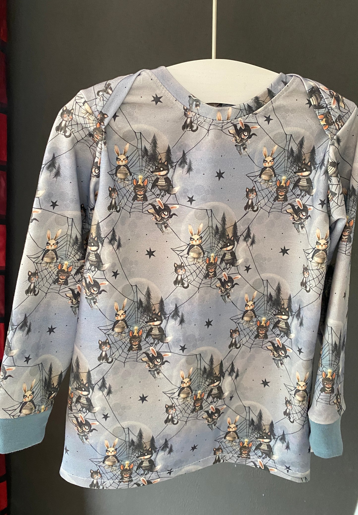 Halloweengetier Jersey 34cm Stofflänge