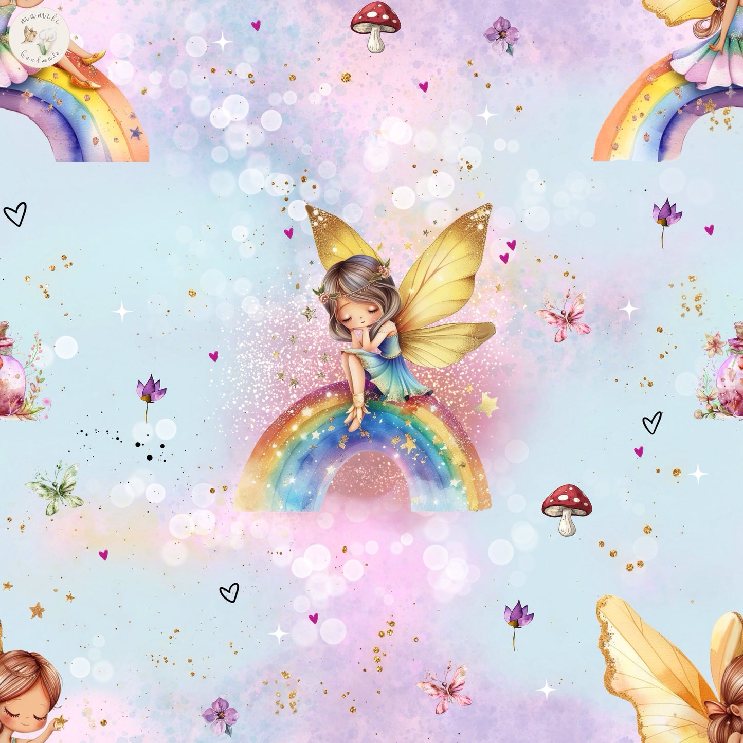 Fairy Rainbow Light Blue