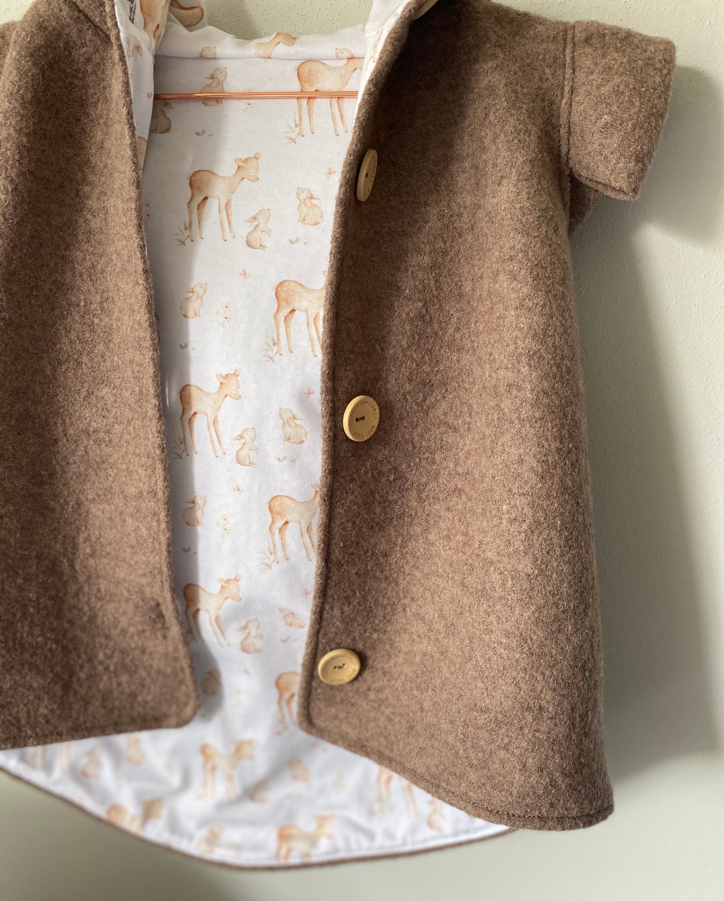 Walkjacke mit Pegasusstickerei