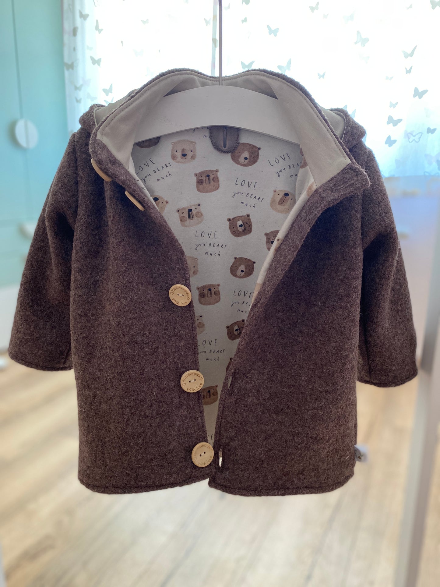 Walkjacke mit Pegasusstickerei