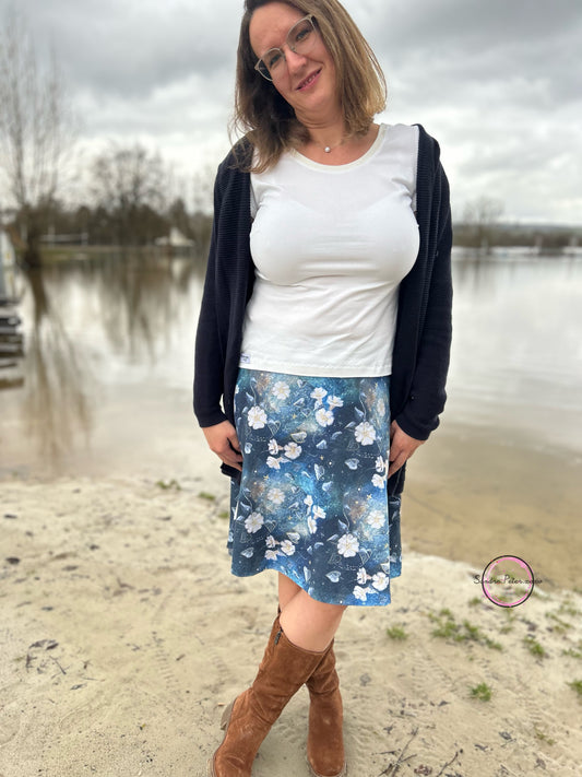 Moonflower French Terry 48cm Stofflänge