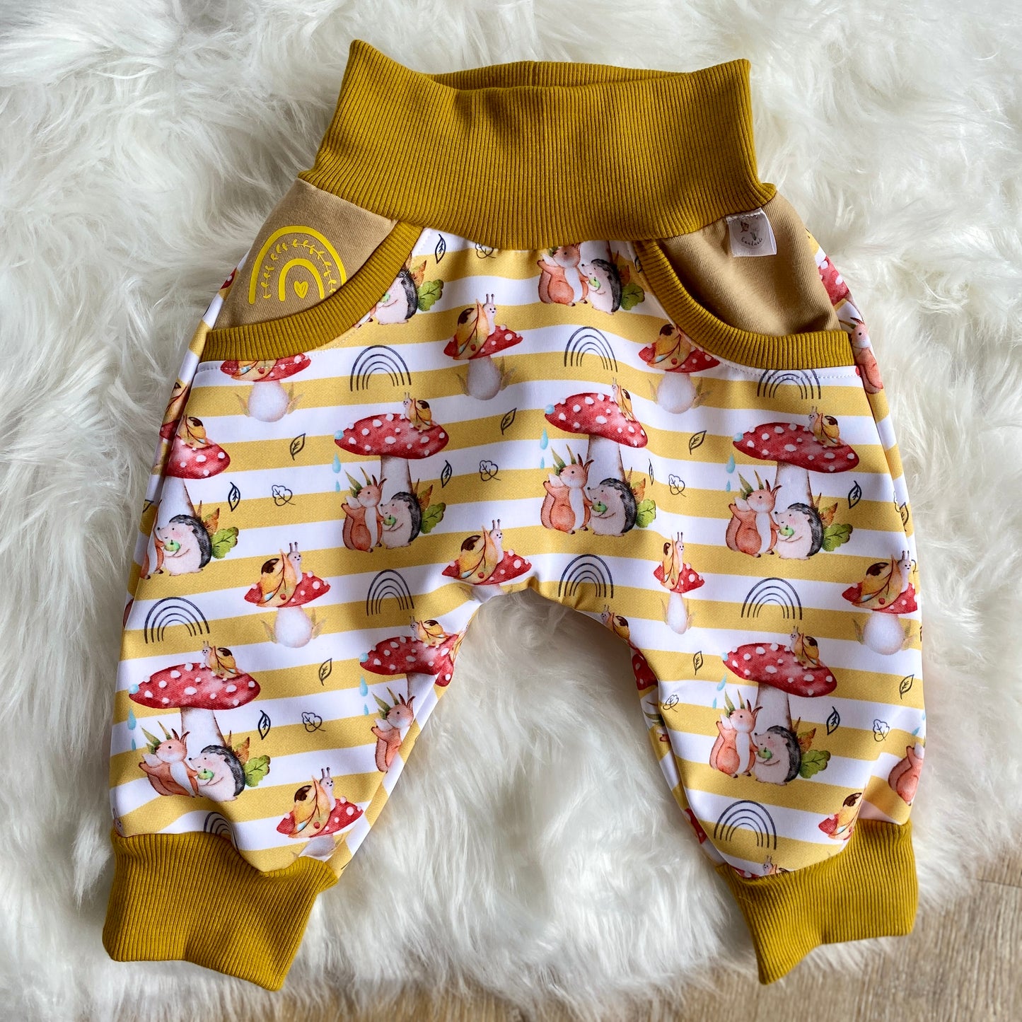 After the Rain Mustard Stripes