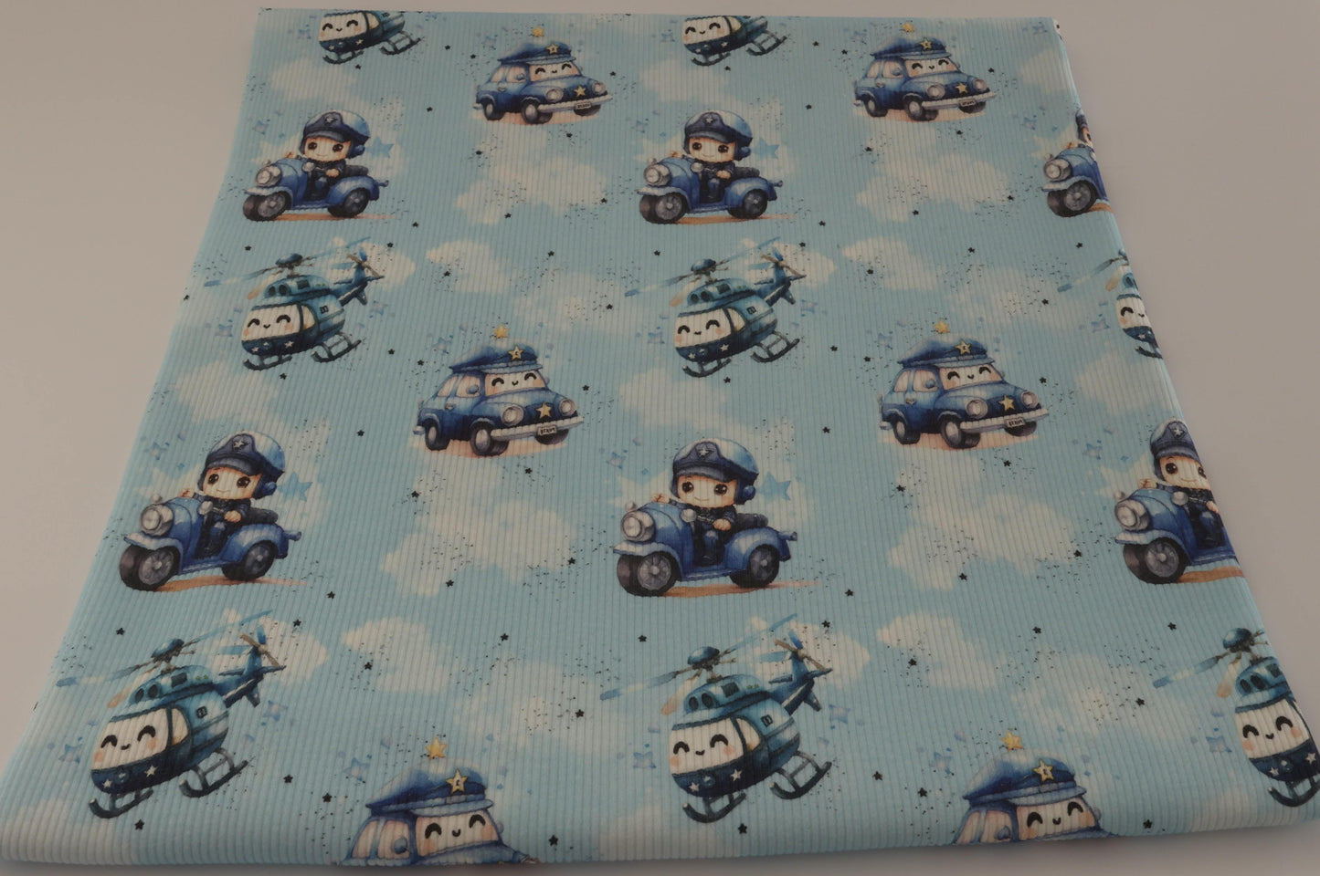 Bio Jersey Police Patrol | Zuschnitt 30 cm | kuschelweich | mamili handmade