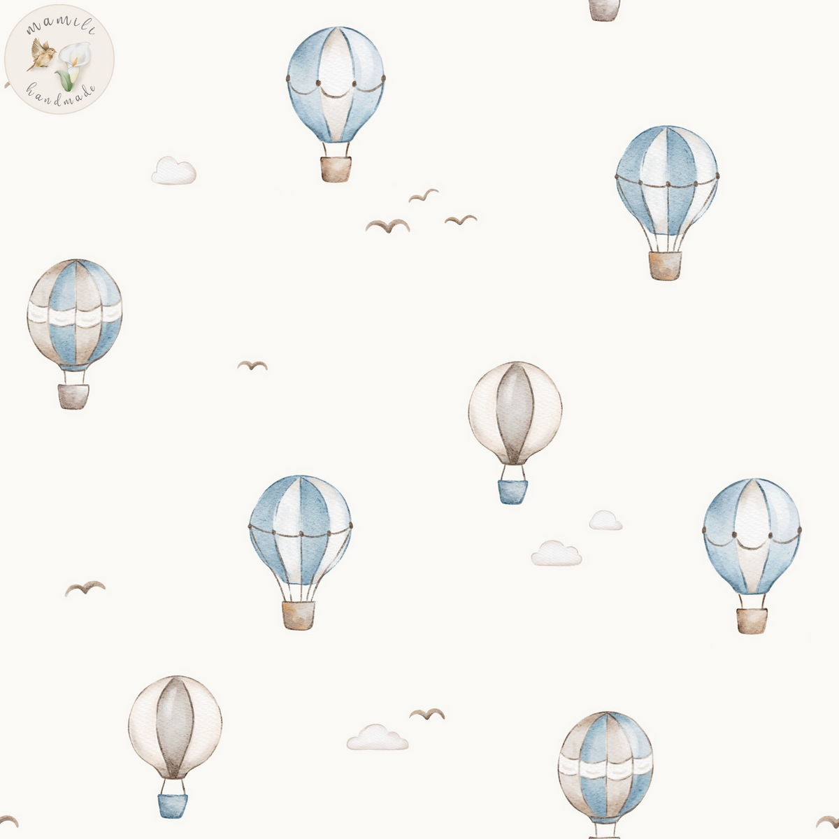 Jersey, French Terry Hot Air Balloons (Bio) + 12 weitere Stoffarten