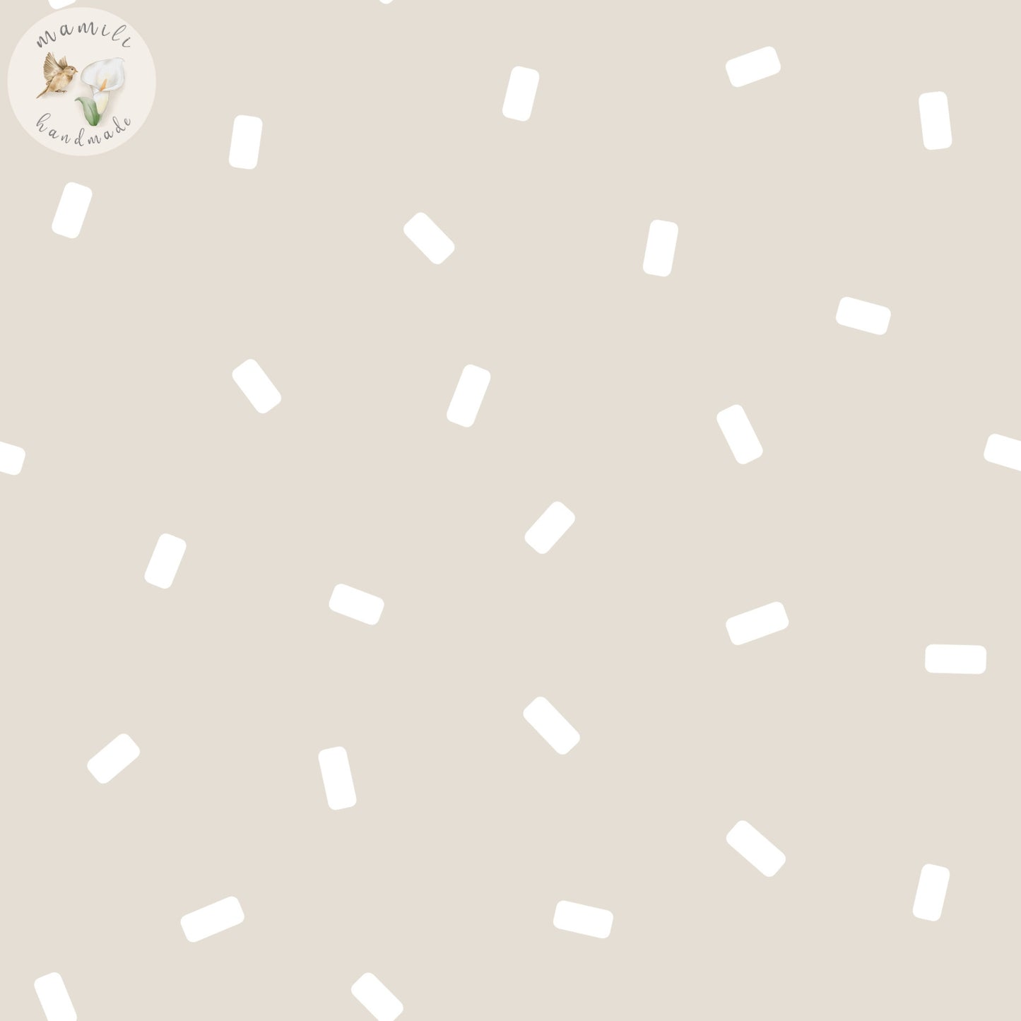 Stoff Sprenkel auf beige.