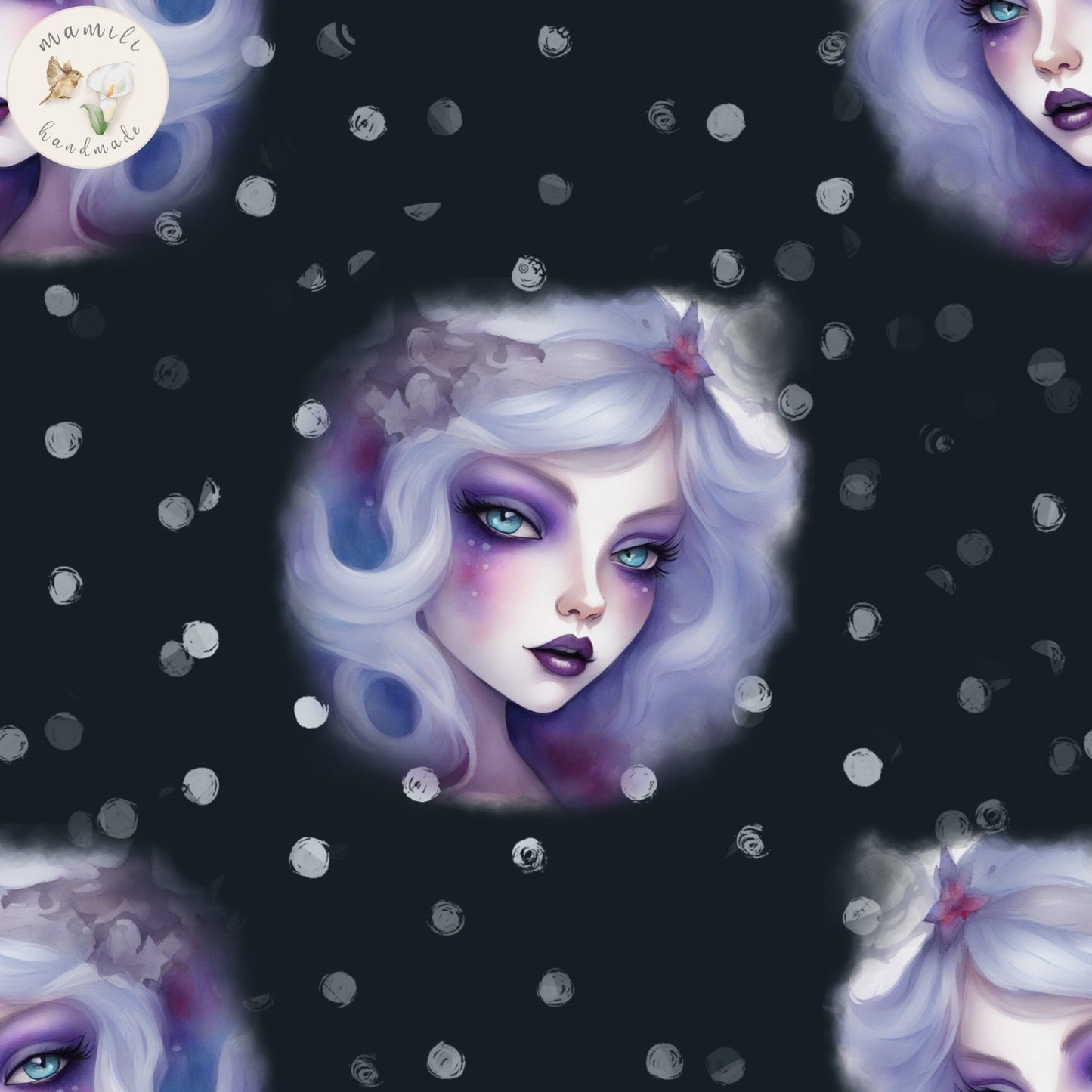 Bio Stoff Motiv Mystic Girl