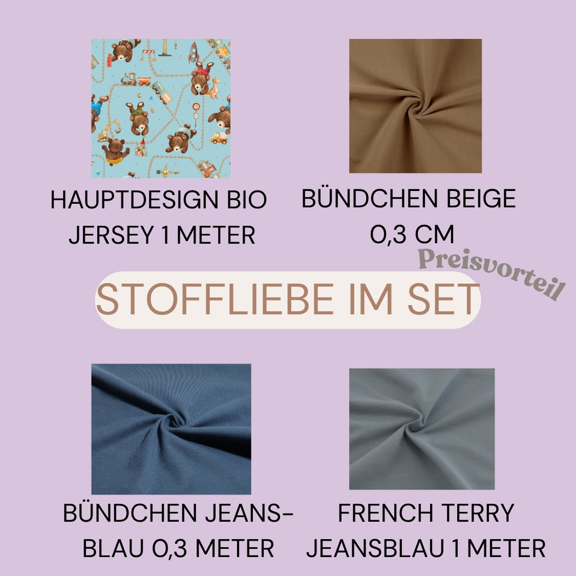Bio Stoff Spieleteppich | Baumwolle, Jersey, Musselin | mamili handmade