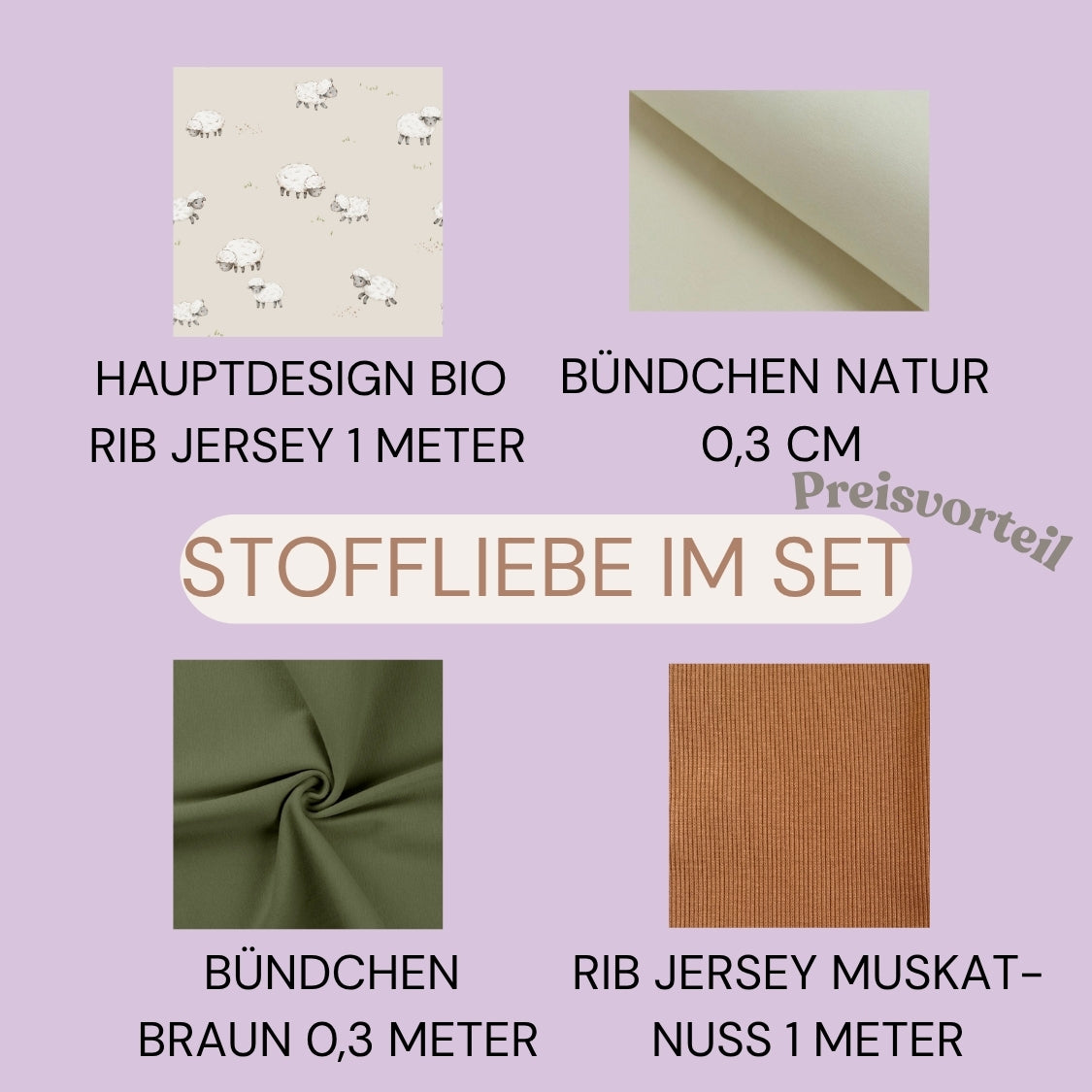 Bio Stoff Blacknose Sheep | Baumwolle, Jersey, Musselin | mamili handmade