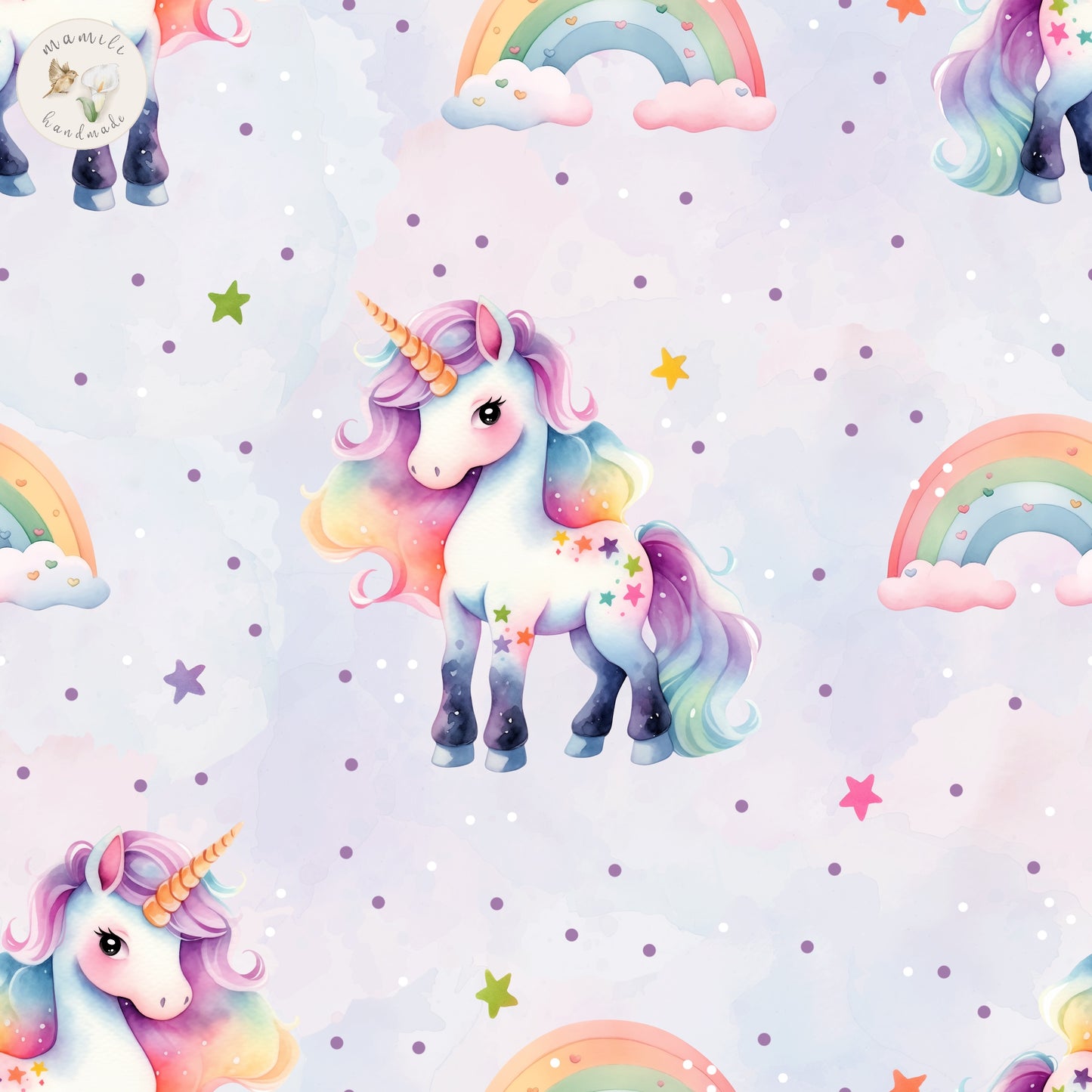 Unicorn Magic French Terry 28cm Stofflänge