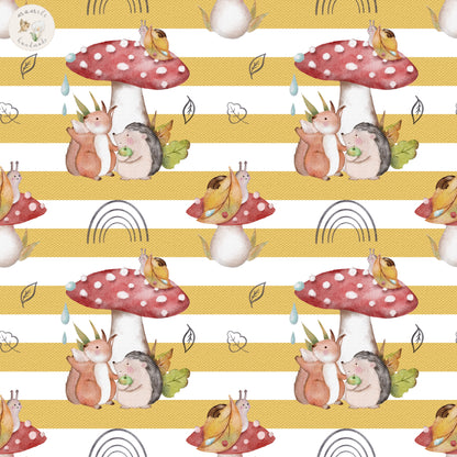 After the Rain Mustard Stripes