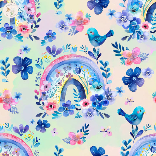 Cute Blue Rainbow