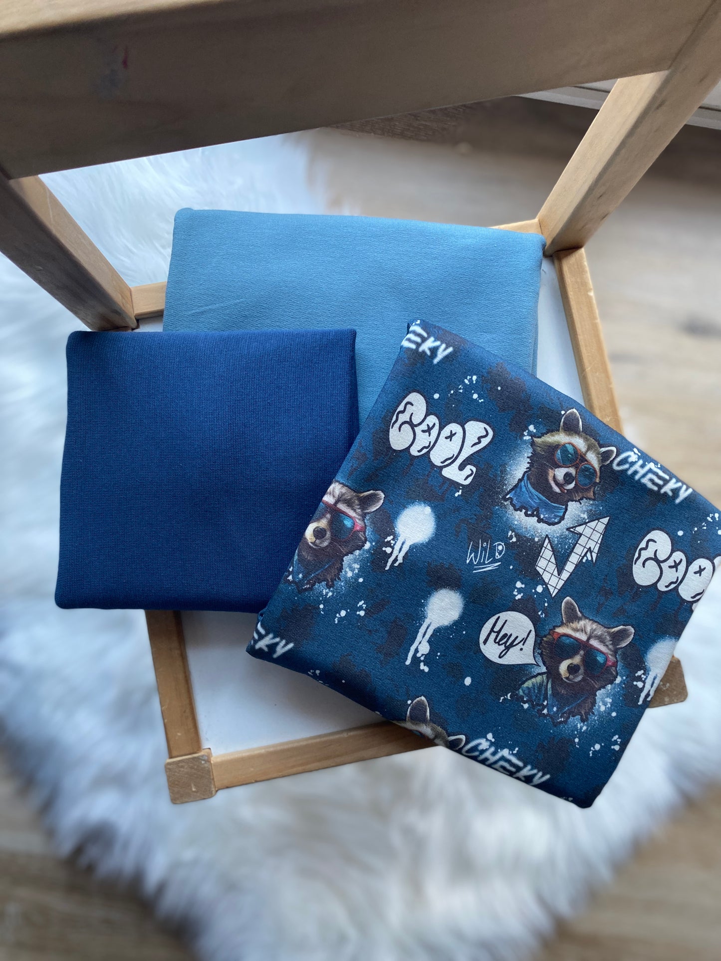 Stoffpaket Cool Racoon