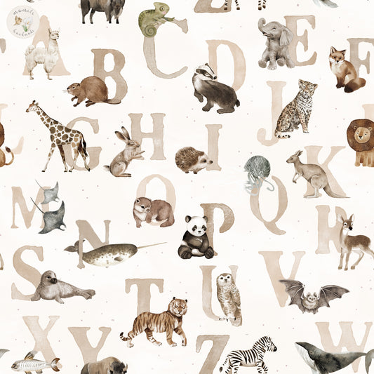 Alphabet sepia