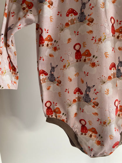Handmade Baby Body Herbstmännchen Detailansicht.