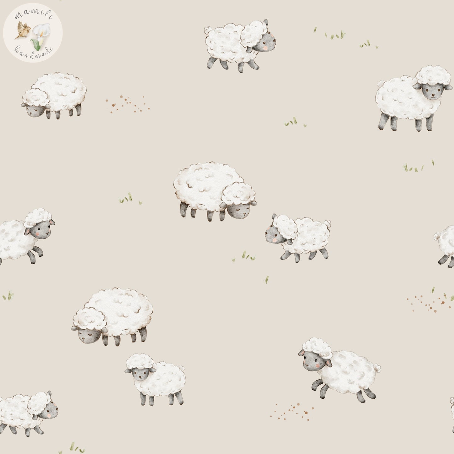 Bio Stoff Blacknose Sheep | Baumwolle, Jersey, Musselin | mamili handmade