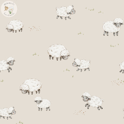Bio Stoff Blacknose Sheep | Baumwolle, Jersey, Musselin | mamili handmade