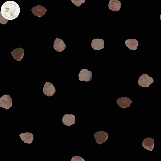 Black with Brown Dots