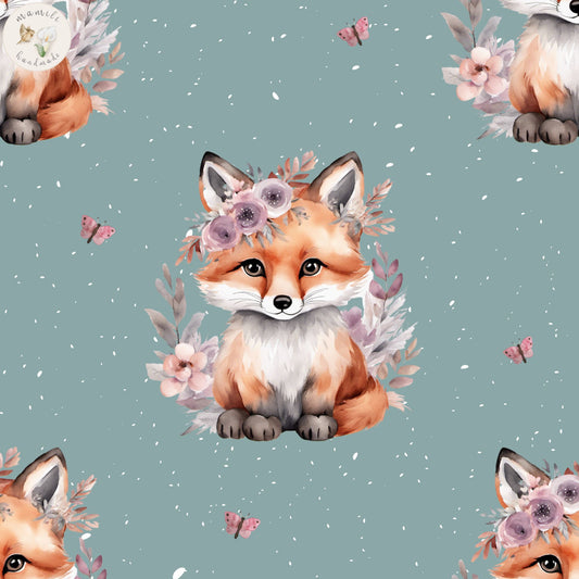 Boho Flower Fox