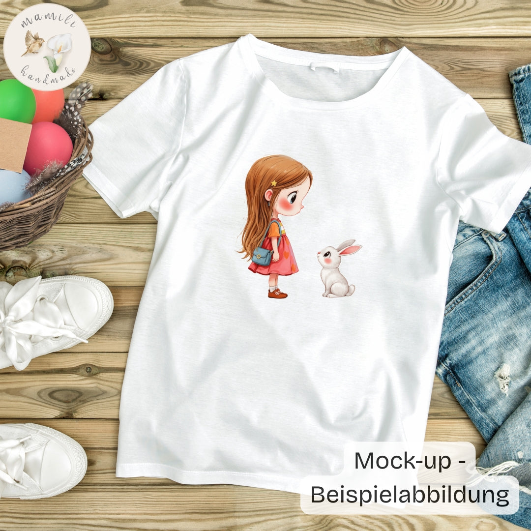 Mädchen mit Hase