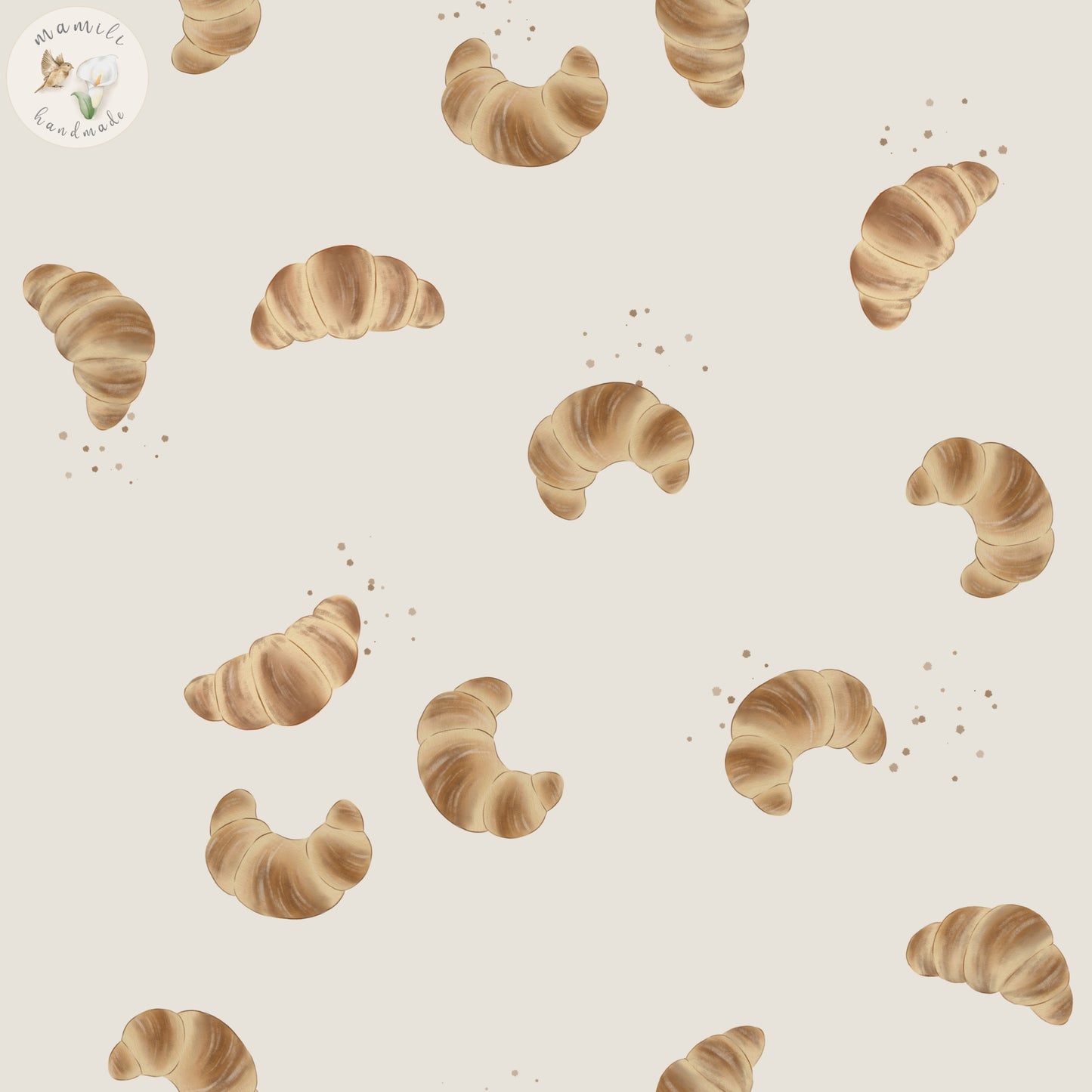 Bio Stoff Crossaints | Baumwolle, Jersey, French Terry | mamili handmade