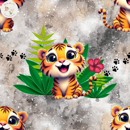 Bio Stoff Cute Tiger | Jersey, Musselin, Frottee | mamili handmade