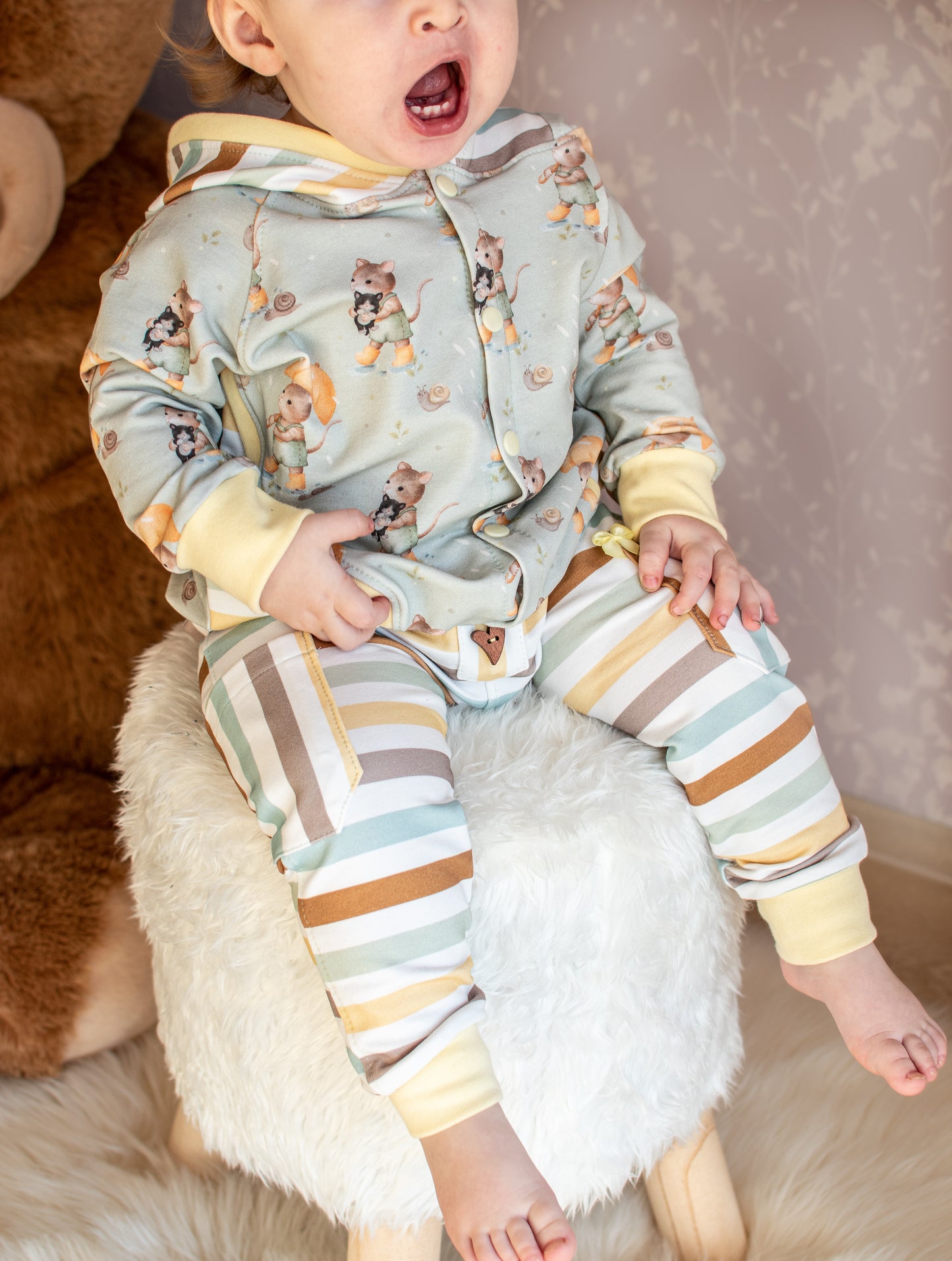 Cat in Boots Baby Ribjersey 34 cm Stofflänge