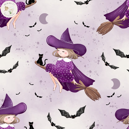 Die kleine Hexe | Halloween Vorbestellung | Reaktivdruck Jersey u. French Terry