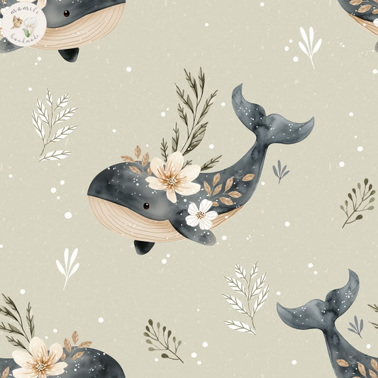 Floral Whale