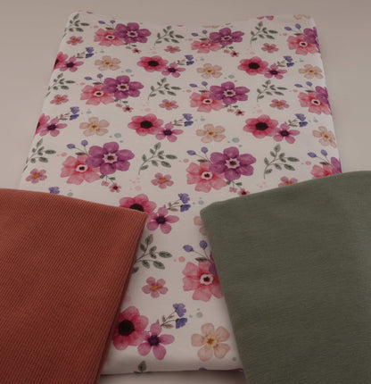 Floral lila pink