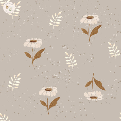 Flowers taupe