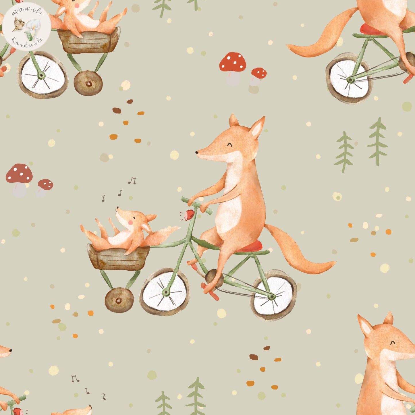 Fox on Bike