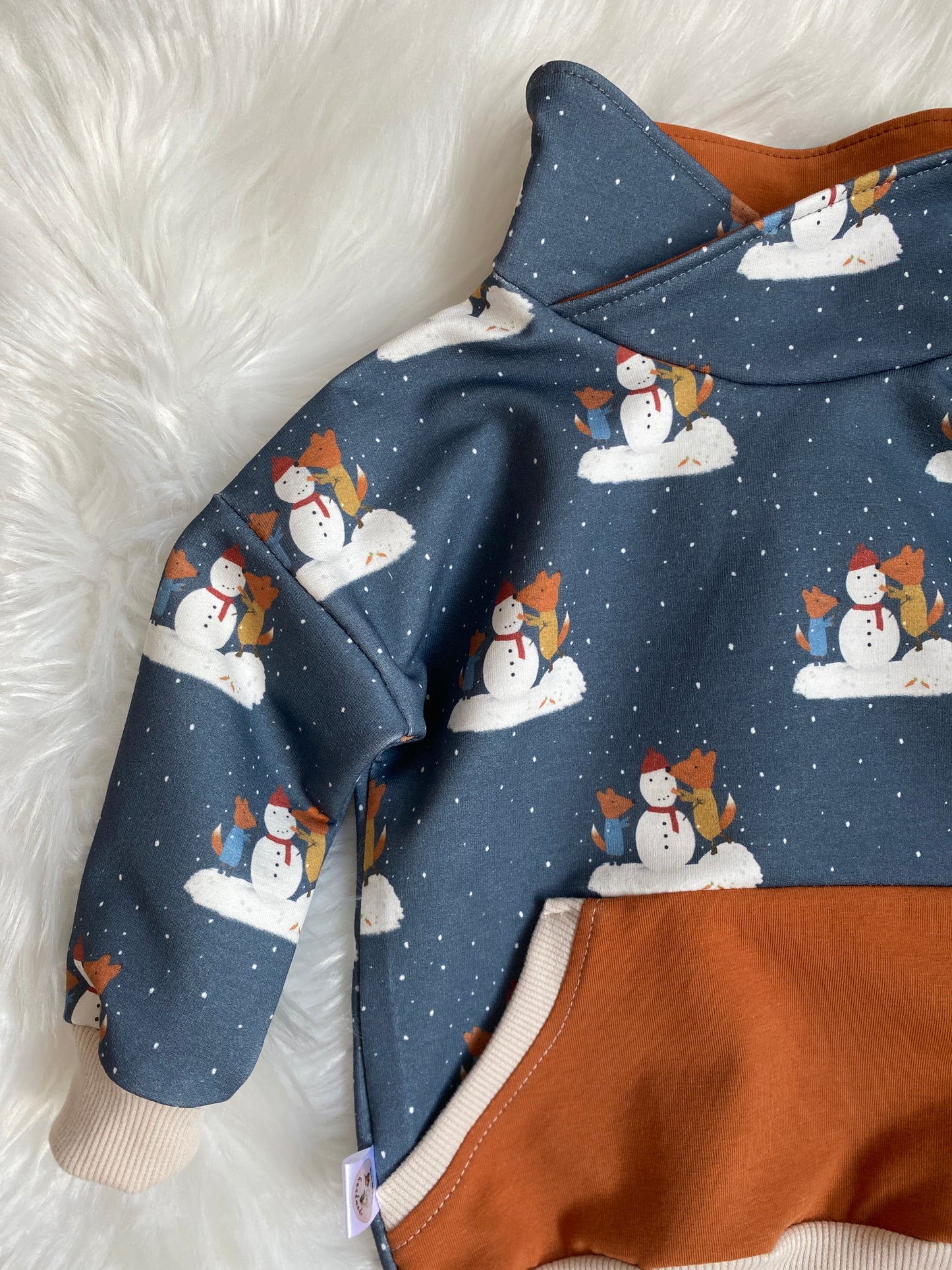 Snowman French Terry 70cm Stofflänge