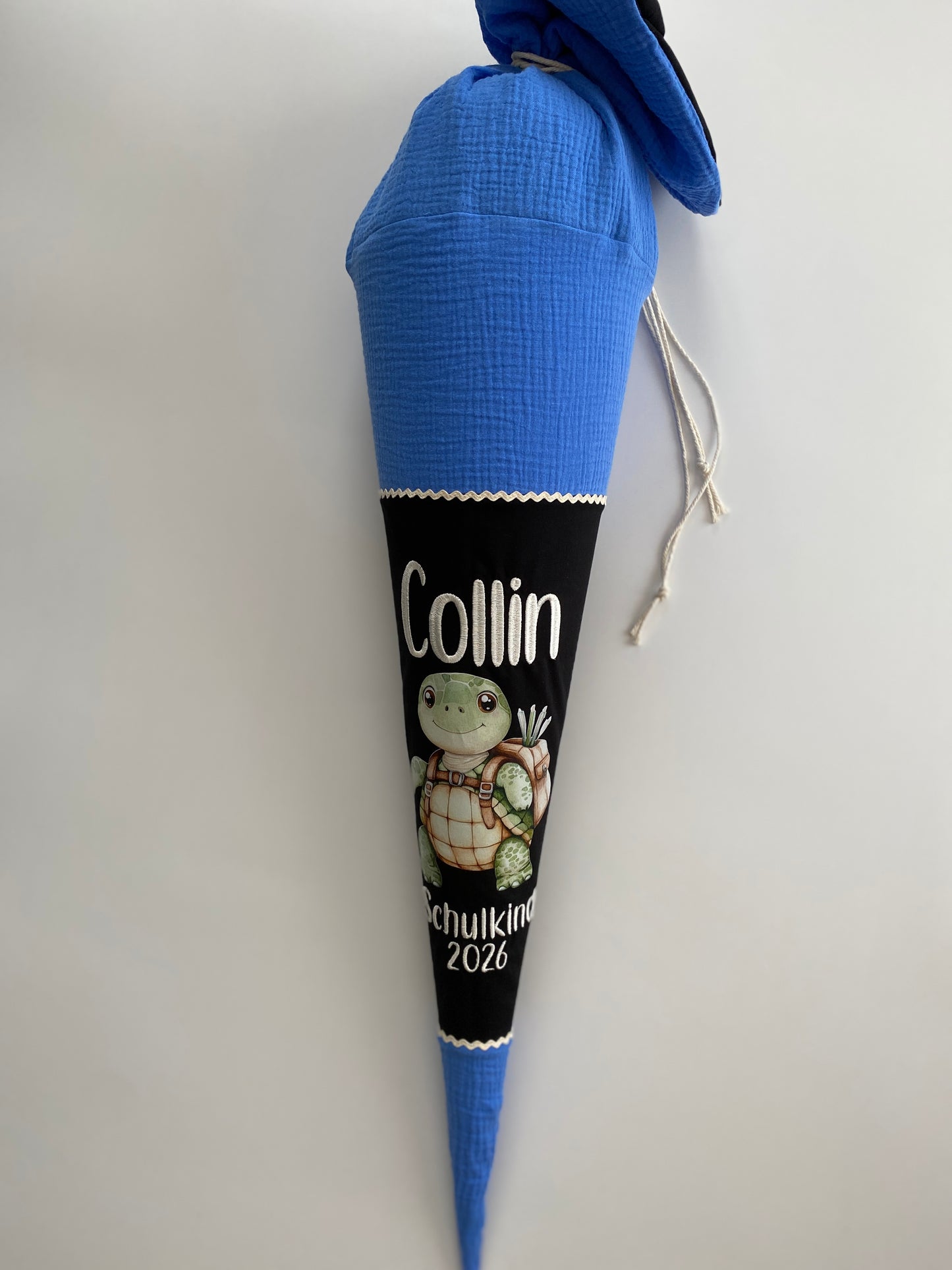 Schultüte Schildkröte Musselin | personalisiert | mamili handmade