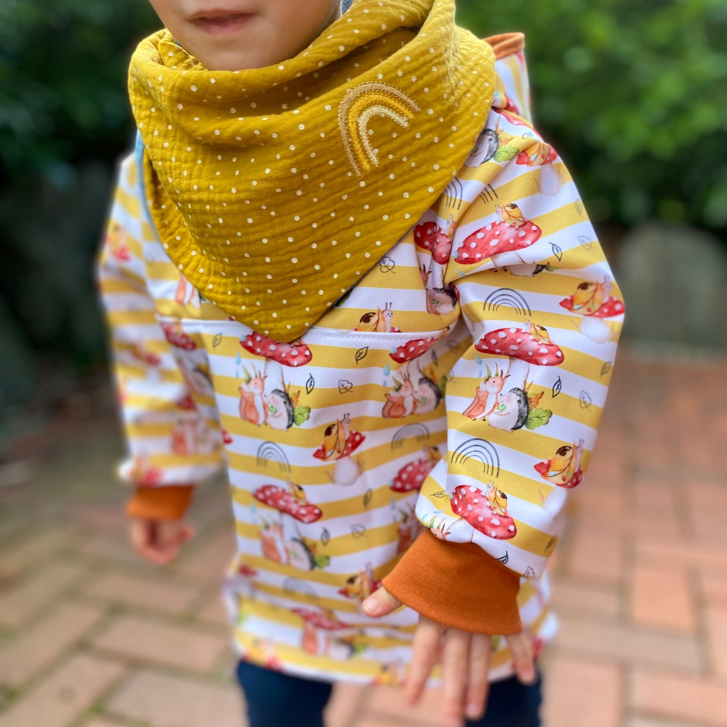 After the Rain Mustard Stripes