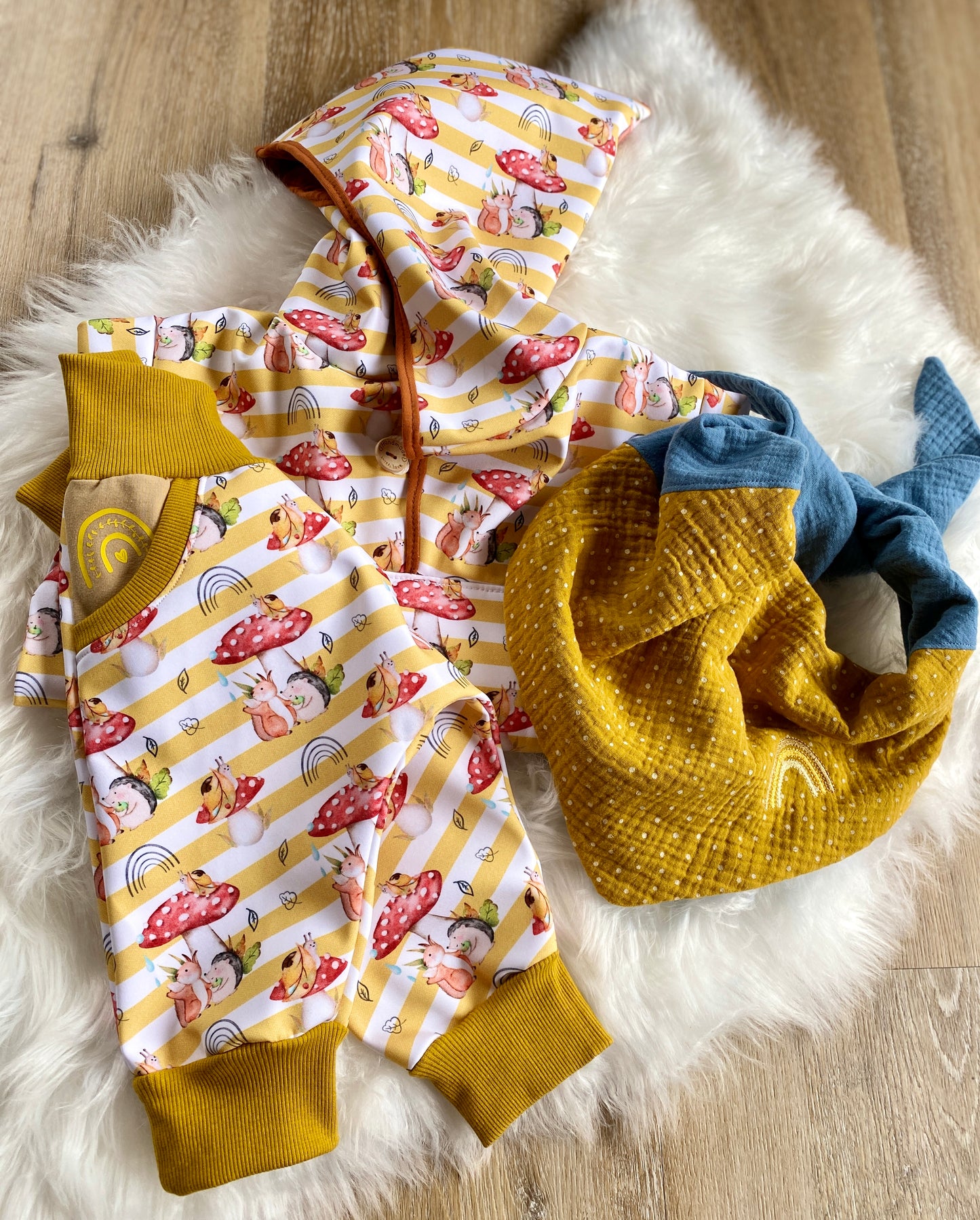 After the Rain Mustard Stripes