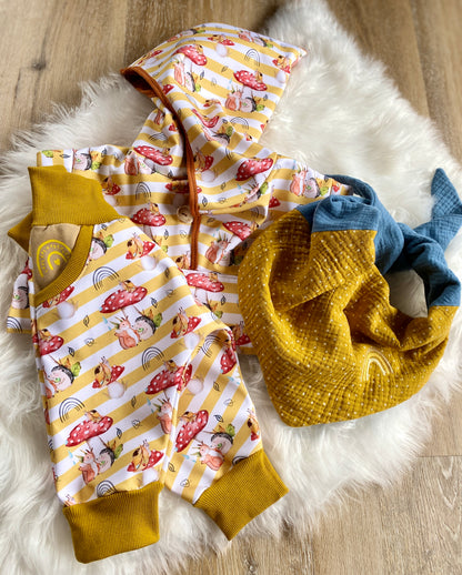 After the Rain Mustard Stripes