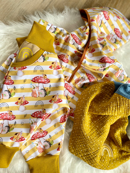 After the Rain Mustard Stripes