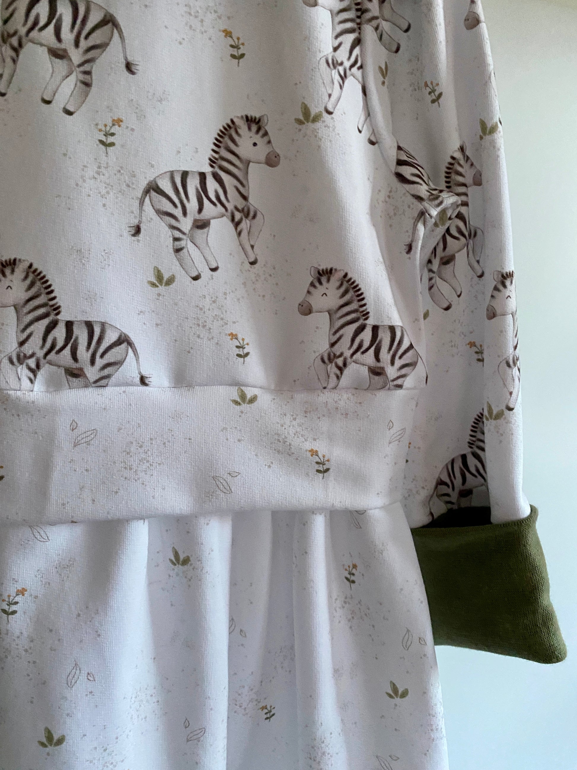 Kleid Zebra Detailansicht.