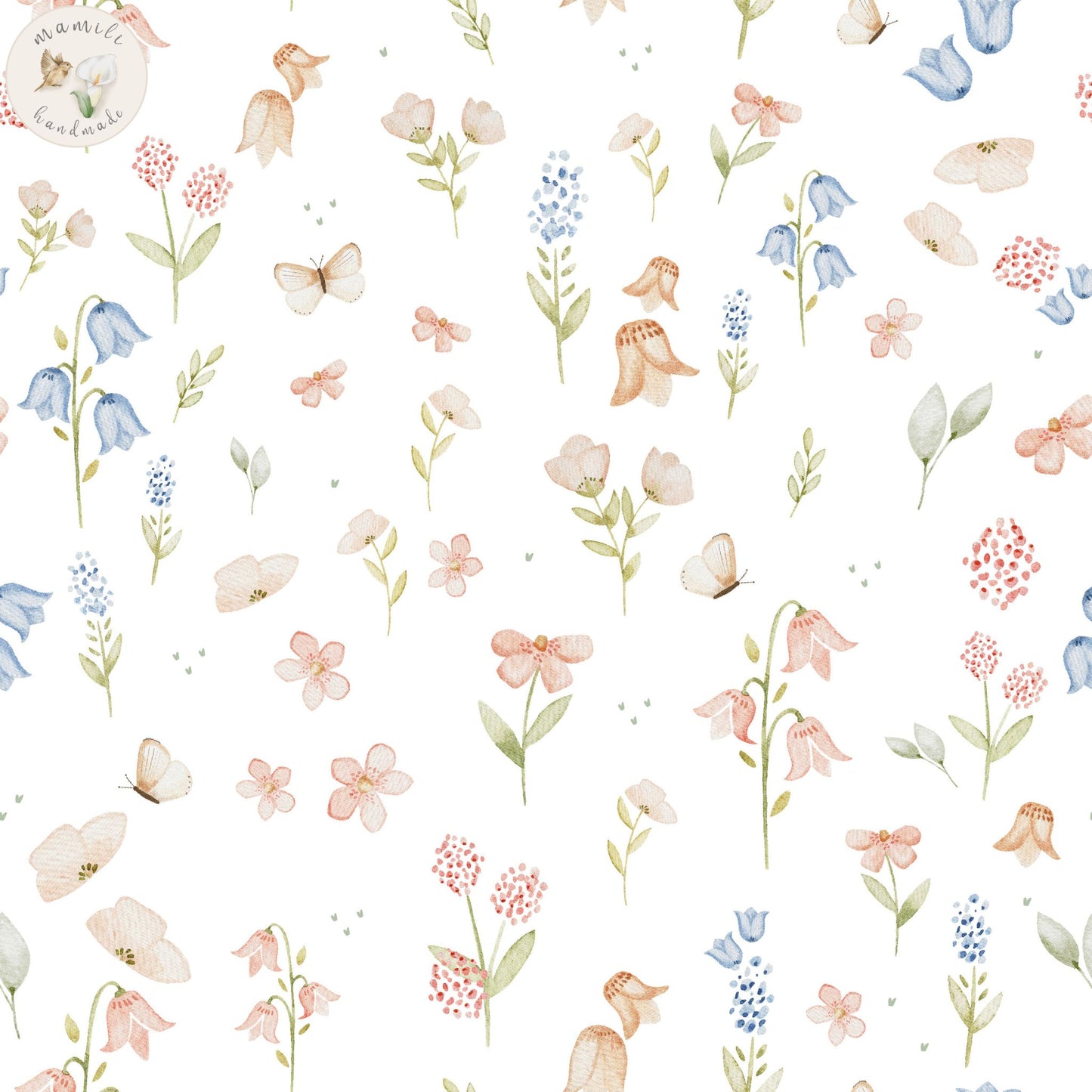 Kombidesign Hidden Floral white