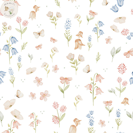 Kombidesign Hidden Floral white