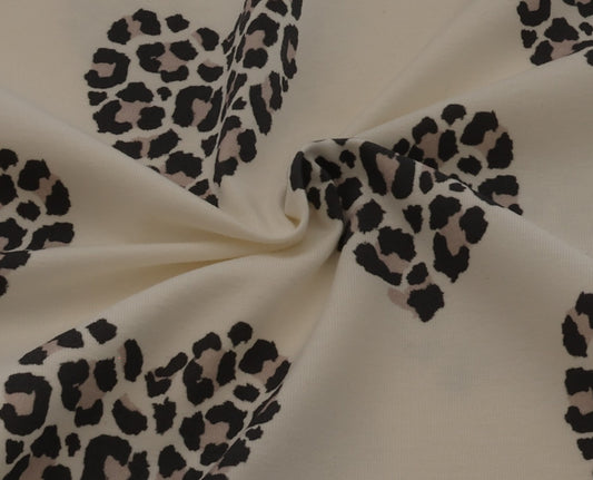 Stoffdesign Leo Hearts gekräuselter Stoff.