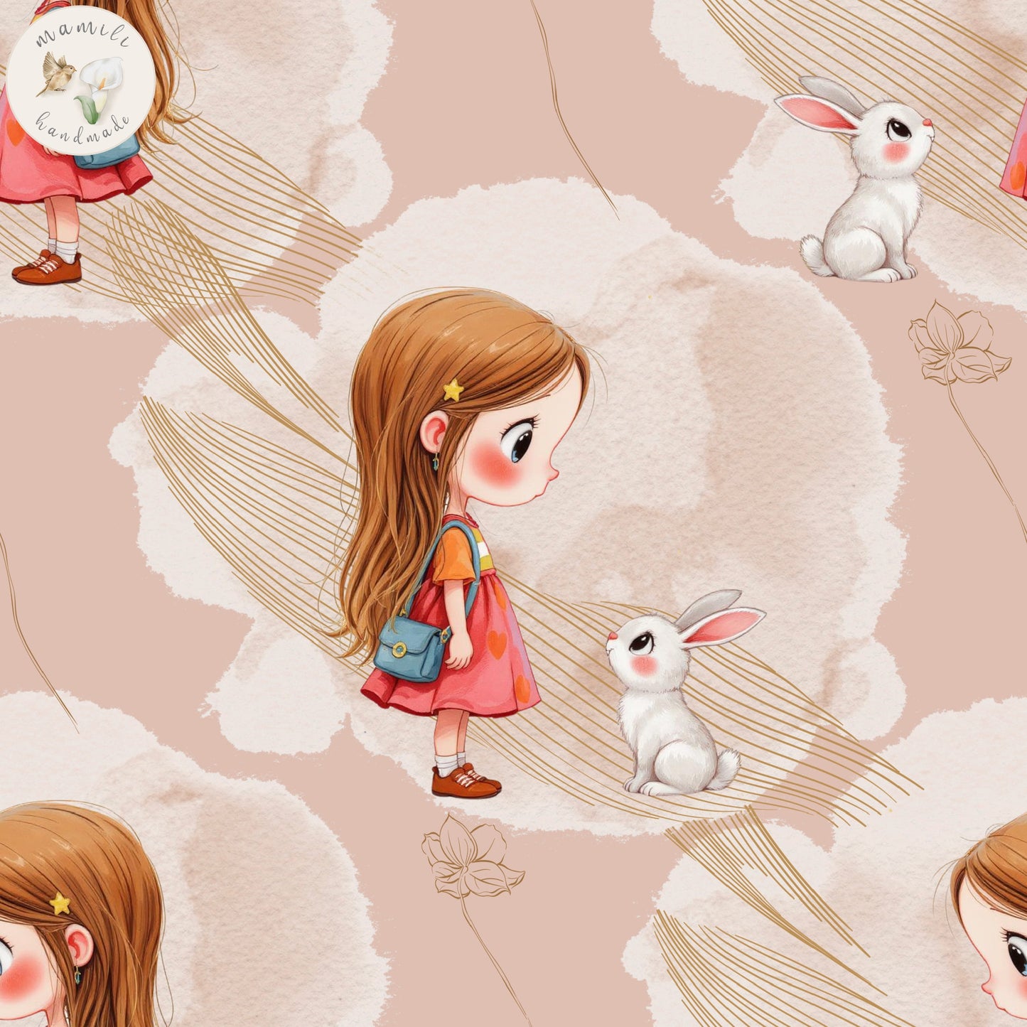 Mädchen mit Hase