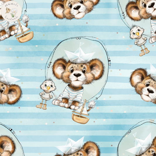 Bio Stoff Marinetiger | Baumwolle, Jersey, Musselin | mamili handmade