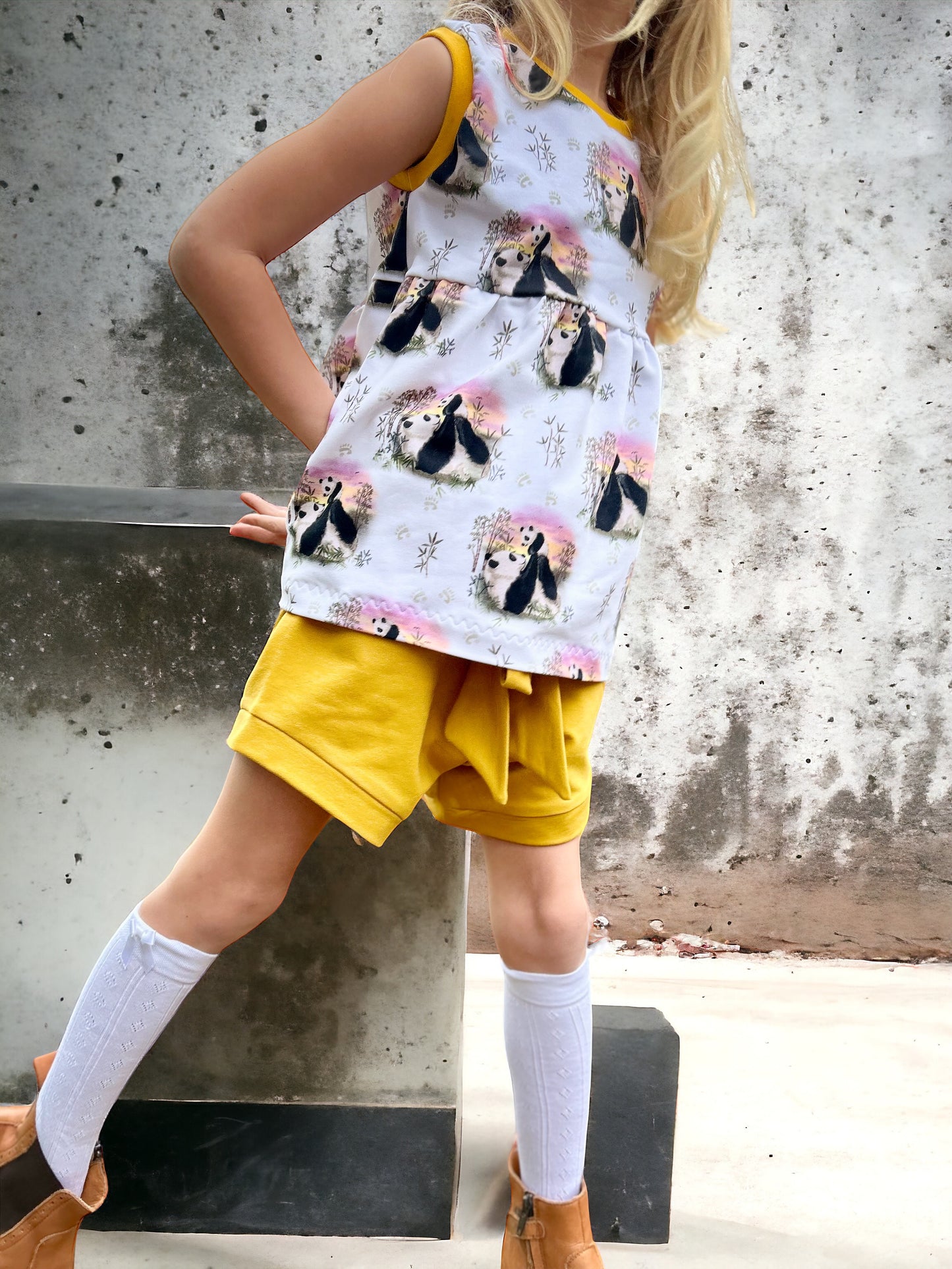 Stoffpaket After the Rain mustard stripes