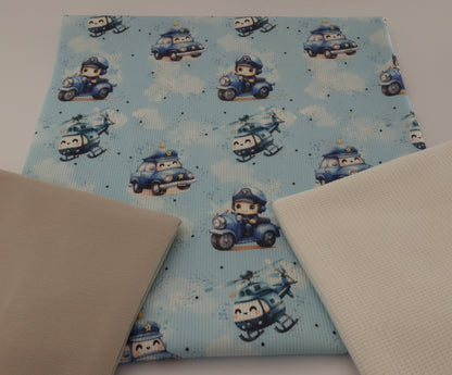 Police Patrol Baby Ribjersey 44cm Stofflänge