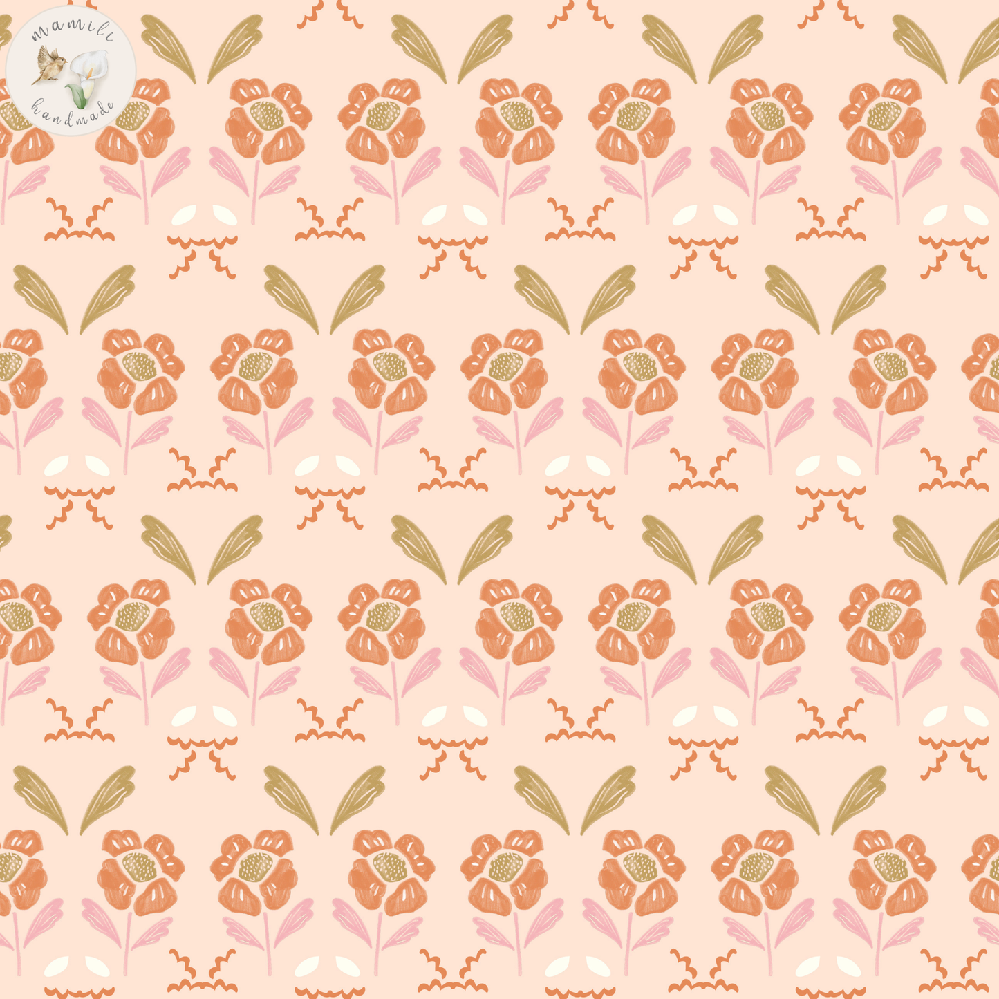 Jersey, French Terry Rena Blumen (Bio) + 12 weitere Stoffarten