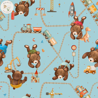 Bio Stoff Spieleteppich | Baumwolle, Jersey, Musselin | mamili handmade