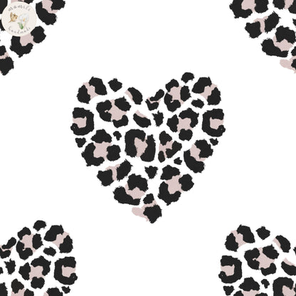 Motivstoff Leo Hearts.